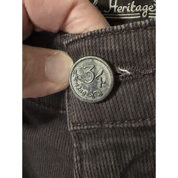 34 Heritage Pants Men Sz 36x32 Brown Courage Corduroy Mid Rise Straight Regular - Picture 4 of 15